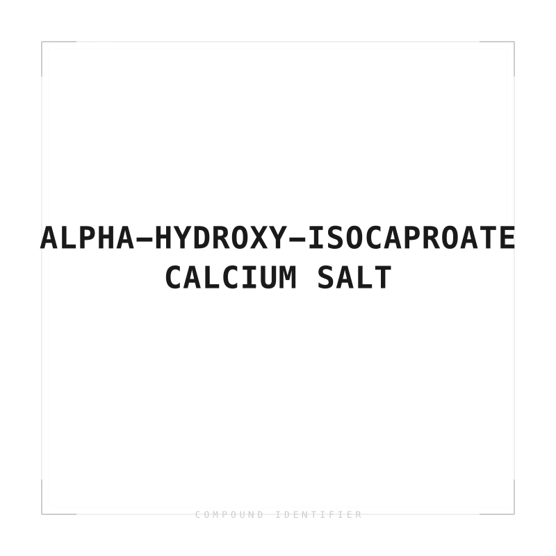 Alpha-Hydroxy-Isocaproate Calcium Salt compound identifier