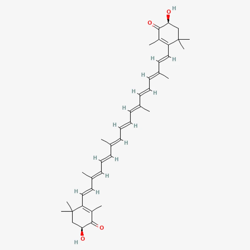 Astaxanthin molecular structure — WHYZ Bulk Ingredients