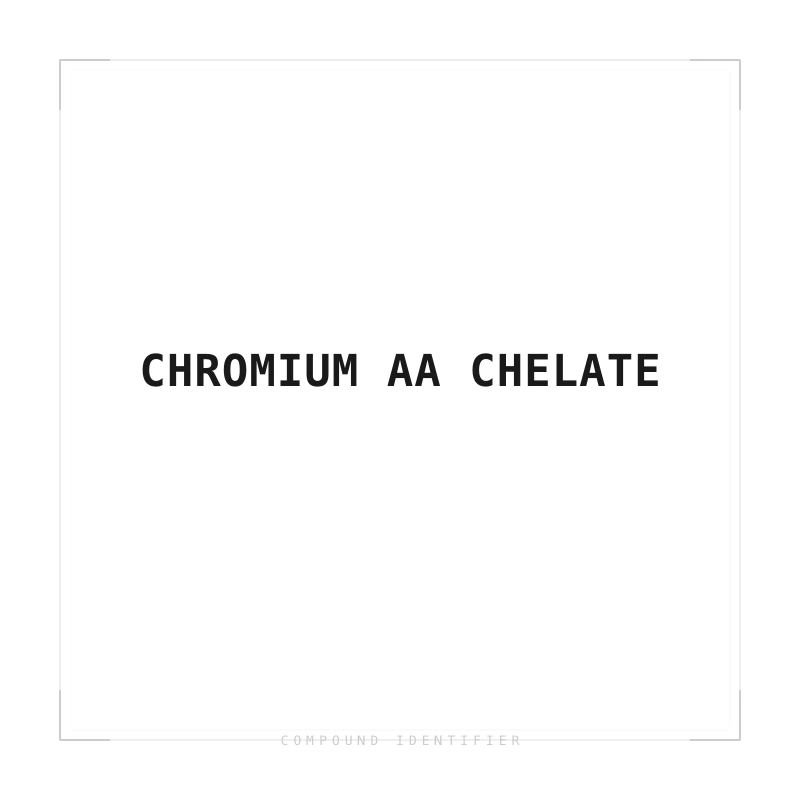 Chromium AA Chelate compound identifier