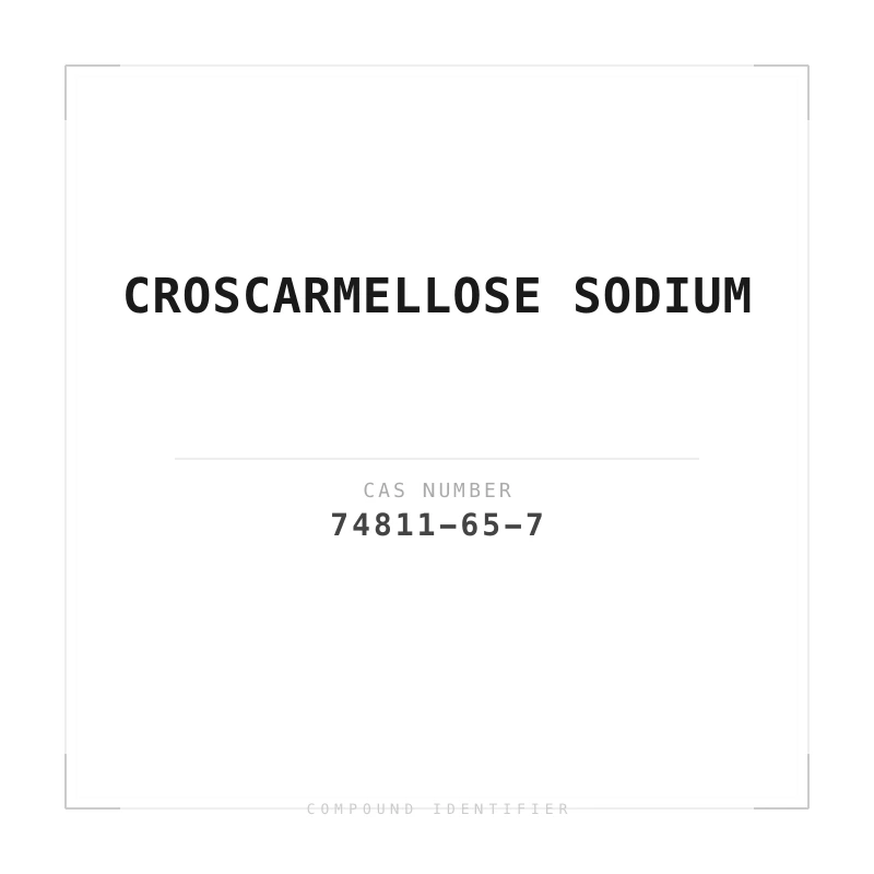 Croscarmellose Sodium compound identifier