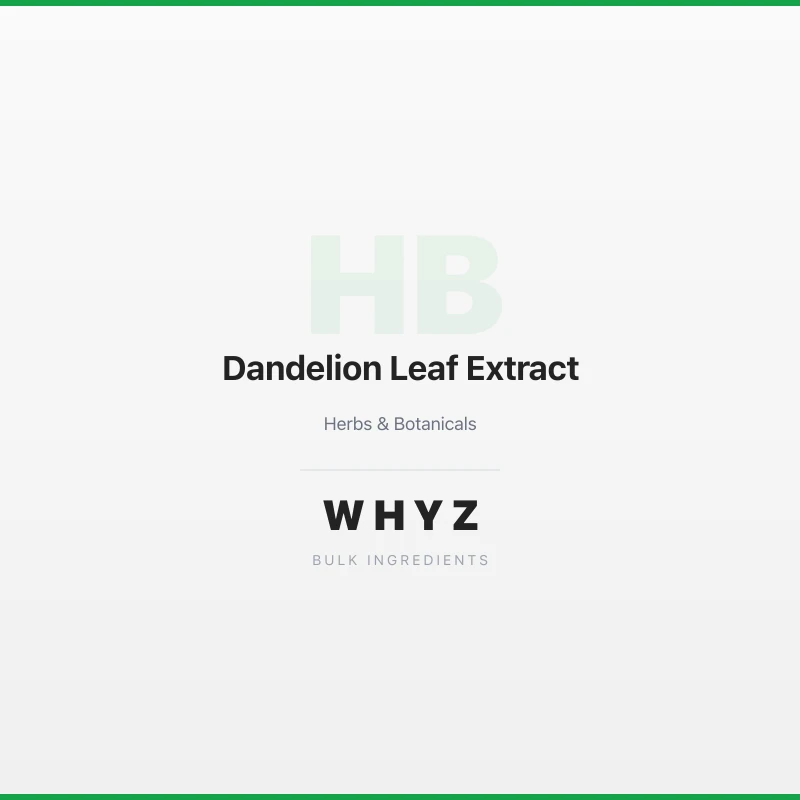 Dandelion Leaf Extract bulk powder