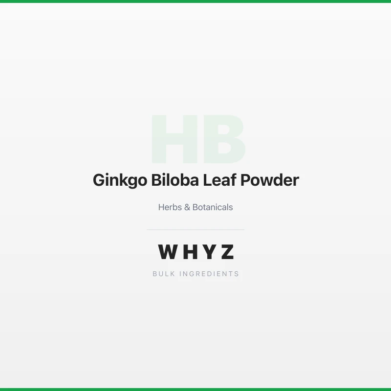 Ginkgo Biloba Leaf Powder bulk powder