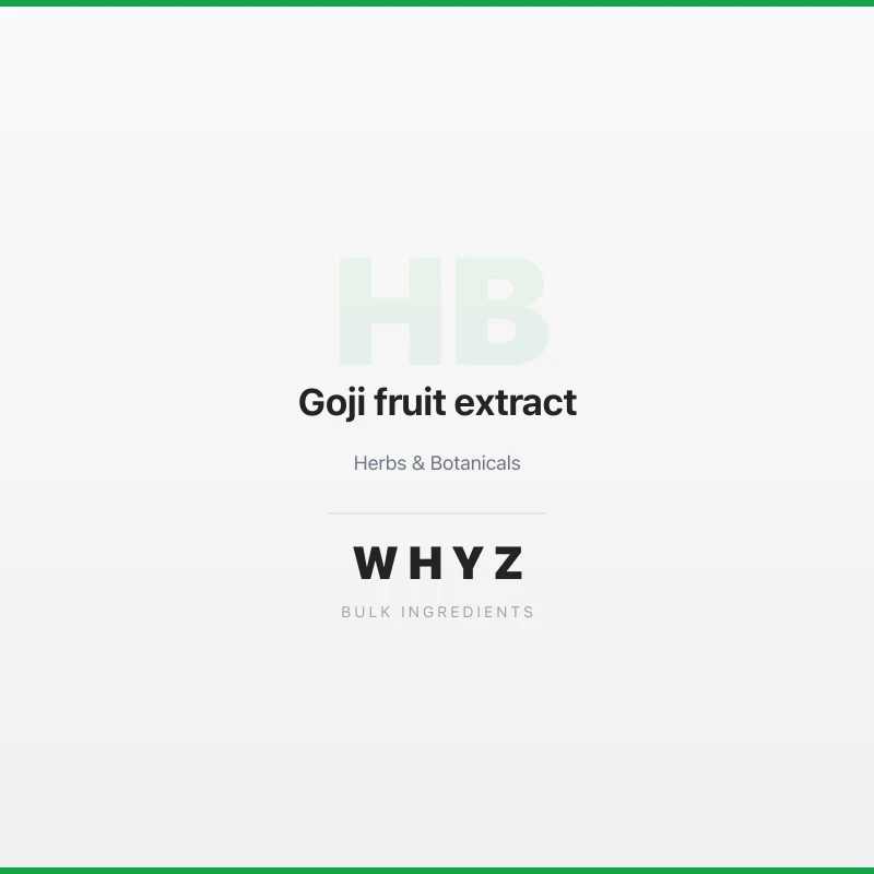 Goji fruit extract bulk powder