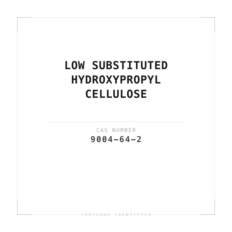 Low Substituted Hydroxypropyl Cellulose compound identifier