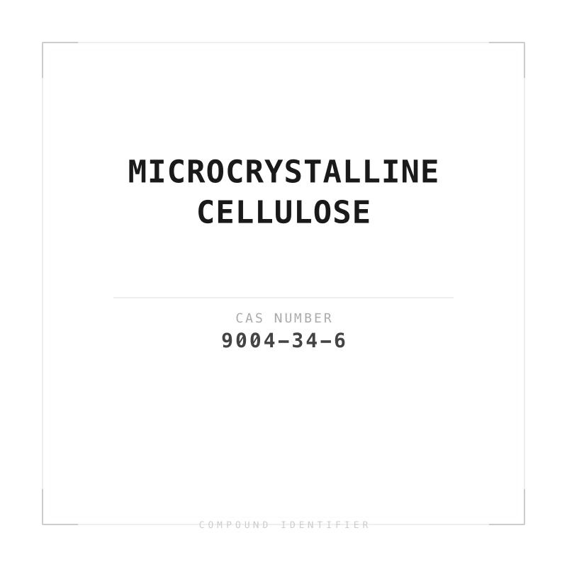 Microcrystalline Cellulose compound identifier