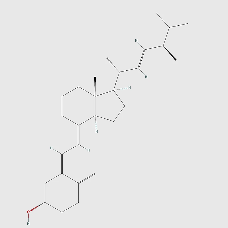 Vitamin D2 molecular structure